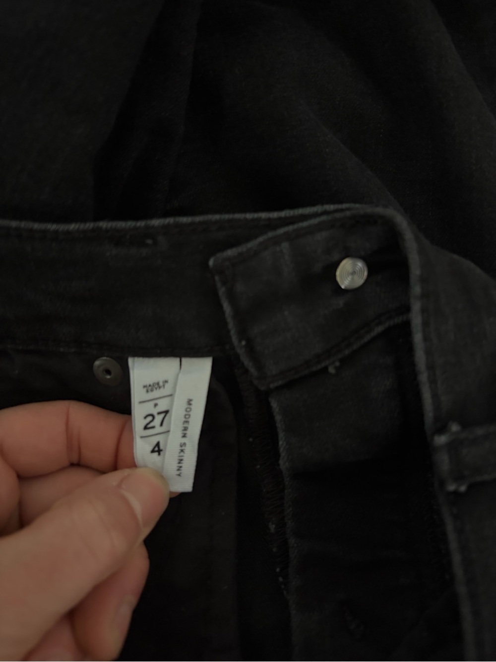LOFT Black Skinny Jeans ankle length 4p / 27p - Picture 5 of 5